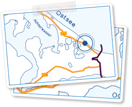 Karte von Usedom
